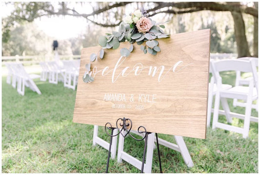 Custom Wood Wedding Sign