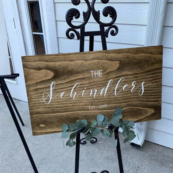 Custom Wood Wedding Sign